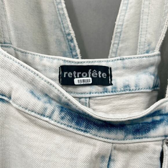 Retrofete Denim Monet Jumpsuit Overall Womens XXL Indie Streetwear Urban Punk - Picture 5 of 7